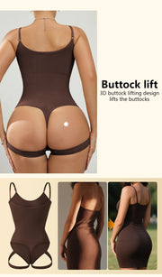 Seamless Butt Lifter Thong Bodysuit - Tummy Control Shapewear