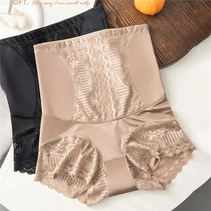 Seamless High-Waist Tummy-Control Lace Shorts | OWNLUXE