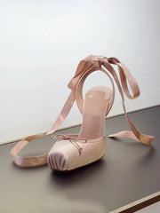 High-Heel Satin Bow-Detail High Heels | OWNLUXE