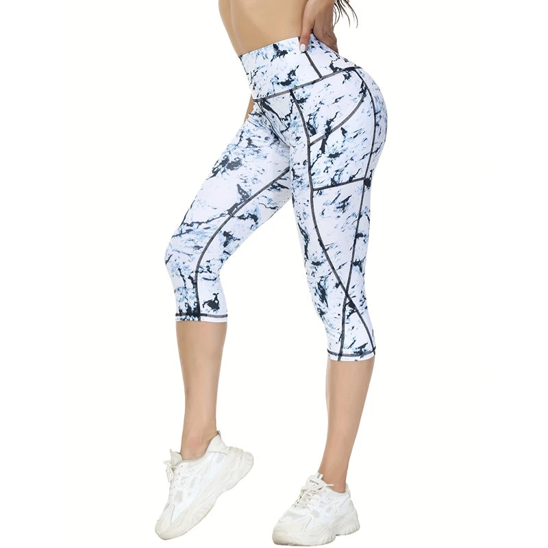 Calf-Length Jogger Leggings - Ponte-De-Roma Yoga Pants for Women