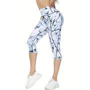 Calf-Length Jogger Leggings - Ponte-De-Roma Yoga Pants for Women