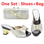 Load image into Gallery viewer, Elegant Italian-Inspired Shoe &amp; Matching Bag Set – Party &amp; Wedding Collection
