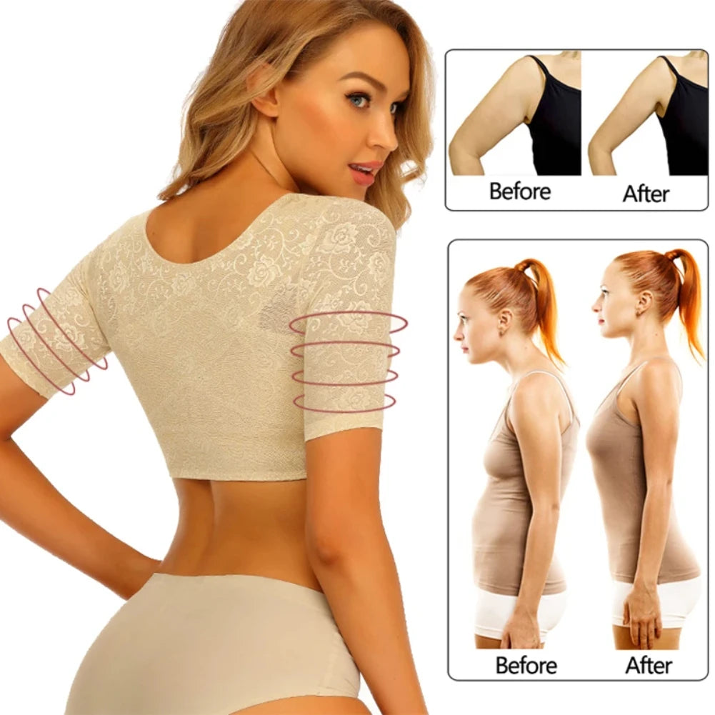 Upper Arm Shaper Top with Posture Corrector Vest