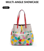CH Women's Printed Handbag - Large Capacity Commuter Bag