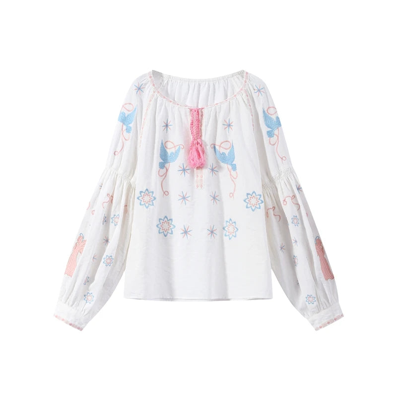 Women's Lace Chic Printed Top | OWNLUXE