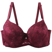 Bow Floral Print Extended-Size Purple Red | OWNLUXE