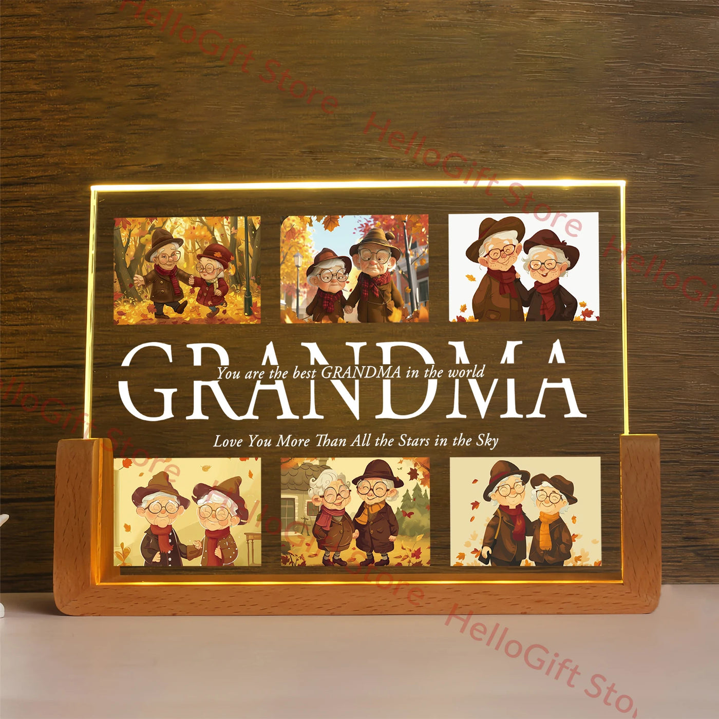 Personalized 3D Acrylic LED Night Light — Custom Name Gift for Family | OWNLUXE