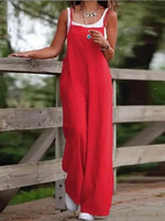 Load image into Gallery viewer, Chic Summer High-Waist Full-Length Jumpsuit – Skinny Casual Romper with Wide Leg Pants
