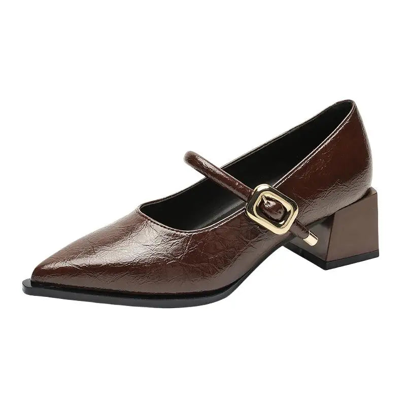 Pointed Toe Leather Retro Belt – Shop at OWNLUXE