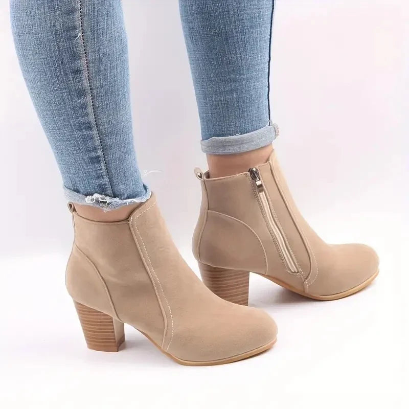 Women's Chunky Heels Boots | OWNLUXE