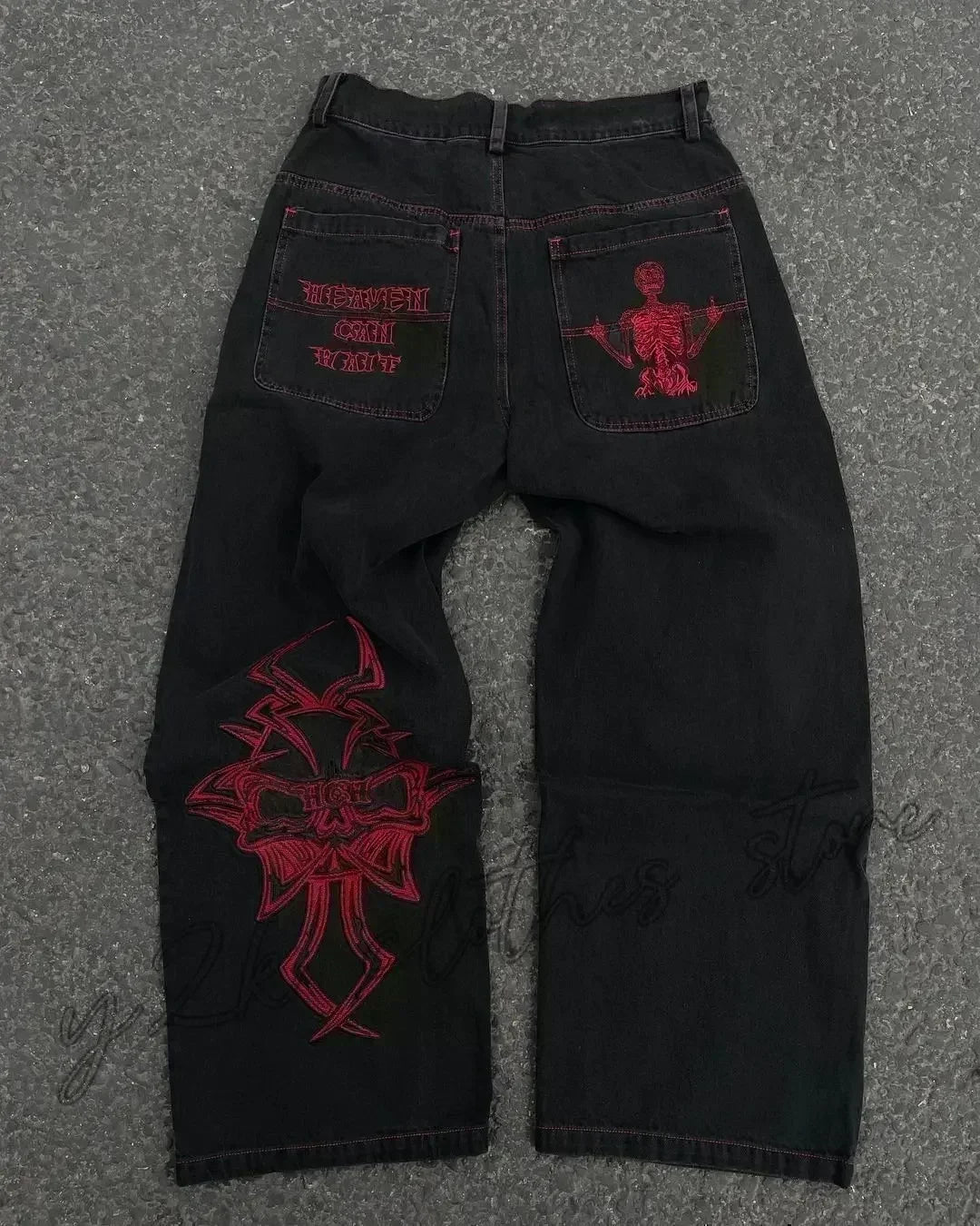2026 American Trend Straight Jeans - Hip Hop Wide Leg Unisex