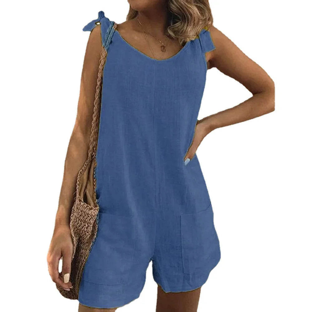 Effortless Summer Romper & Playsuit – Casual Chic with Pockets & High Stretch