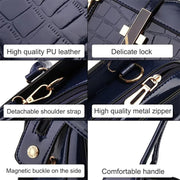 Serpentine Pattern Tote Bag - Structured Fashion Handbag for Women