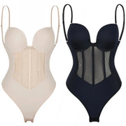 Backless Bodysuit Shapewear with Push Up Bra & Tummy Control