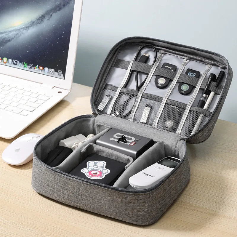 Travel Cosmetic Makeup Bag – Compact Polyester Toiletry Case