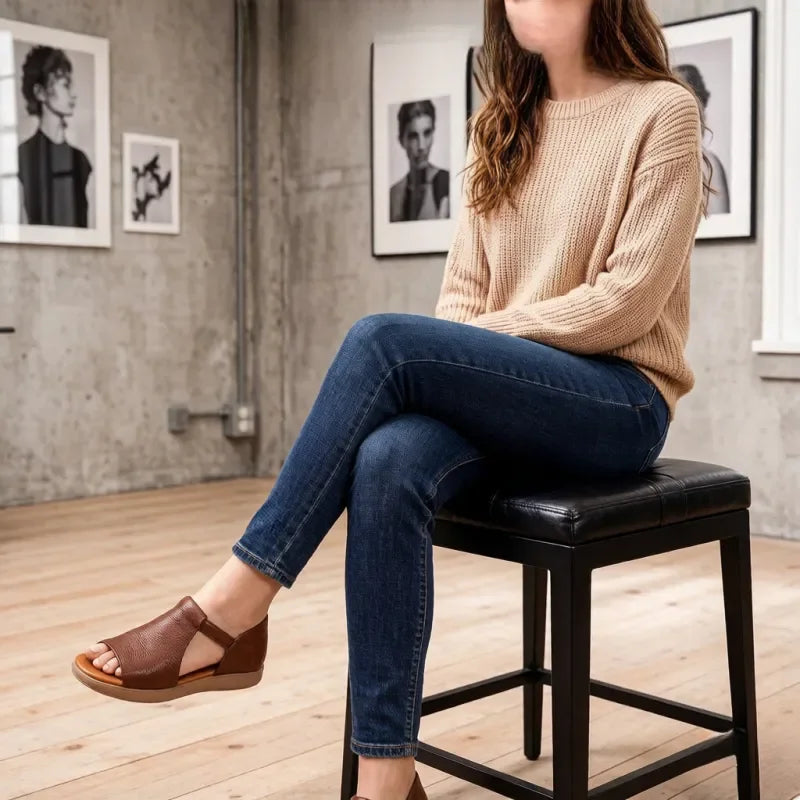 Women's Open Toe Retro Vintage Sandals – Shop at OWNLUXE