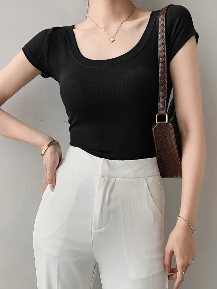 Slim Cotton Blouse | OWNLUXE