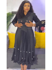 Pleated Maxi Dress | OWNLUXE