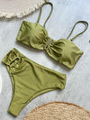 Women's Push-Up Solid Bikini Set (Knitted) | OWNLUXE