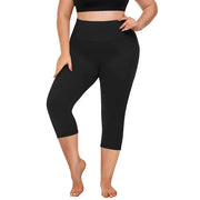 High-Waist Extended-Size Yoga Pocket Leggings | OWNLUXE