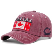 Canadian Flag Embroidered Baseball Cap — Adjustable Retro Unisex Hat | OWNLUXE