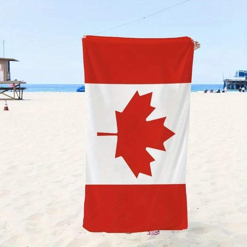 Canada Flag Beach Towel | OWNLUXE