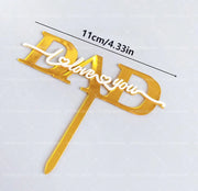 Father’s Day Acrylic Sign – Modern Clear Tabletop Décor