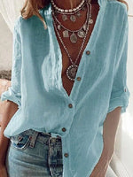 Load image into Gallery viewer, Classic Single-Breasted Shirt – Loose-Fit Broadcloth with High Stretch
