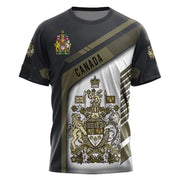 Canada Flag Camo Skull Graphic Tee – Military Street Style | OWNLUXE