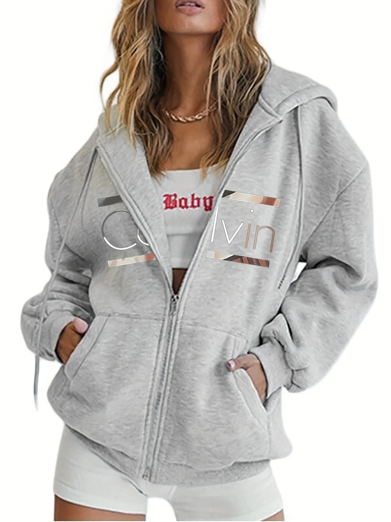 Zip-Up Long-Sleeve Hoodie | OWNLUXE