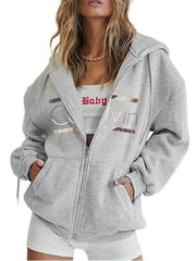 Women's Long Sleeve Relaxed Fit Hoodie | OWNLUXE