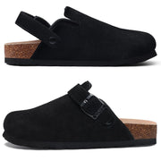 Women's Adjustable Leather Slippers (Black No Strap) – Shop at OWNLUXE