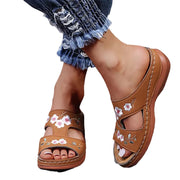 Women's Arch Support Leather Vintage Sandals – Shop at OWNLUXE