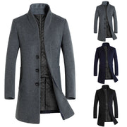 Lightweight Hooded Overcoat - Men's Detachable Hood Jacket
