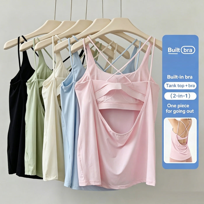 Padded Nylon Sports Bra – Shop at OWNLUXE