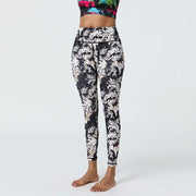 Women’s High-Waist Floral Printed Yoga Leggings