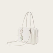 Large Capacity Soft Leather Tote Bag - Heart-Shaped Crossbody Handbag | OWNLUXE