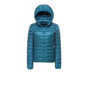 Women Hooded Short Puffer Jackets Arrivals 90 White Duck | OWNLUXE