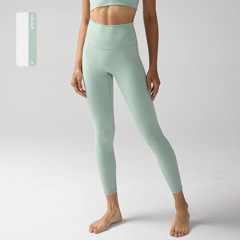 High-Waist Running Yoga Naked-Feel Leggings | OWNLUXE
