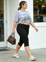 Extended-Size High-Waist Tummy-Control Yoga Leggings | OWNLUXE