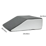 8-Inch Leg Elevating Pillow - Memory Foam Wedge for Side Sleeping & Rest