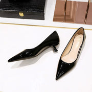 Women's Pointed Toe Leather Pumps (Champagne) – Shop at OWNLUXE
