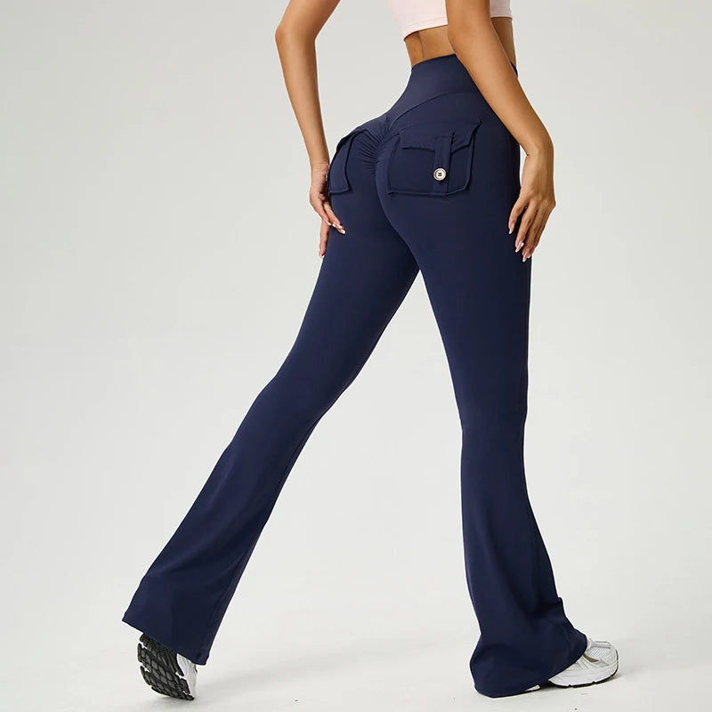 Yoga Pocket Flared Sport Leggings | OWNLUXE