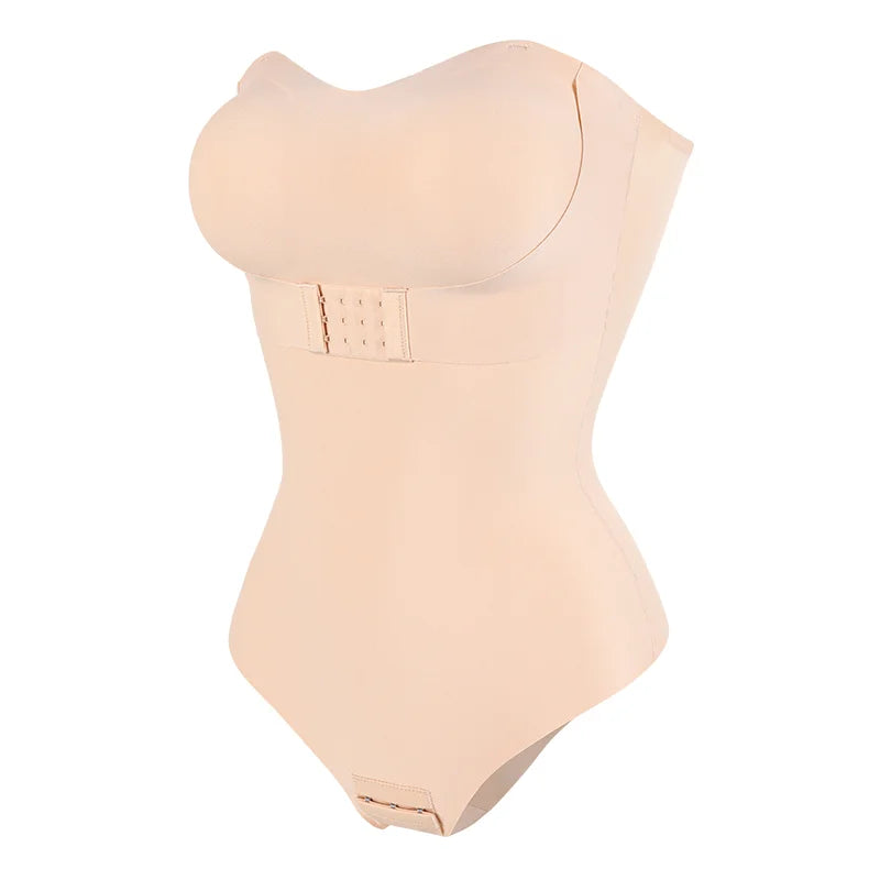 Shaping Bodysuit with Bra Lifter & Removable Straps - Tummy Control Thong | OWNLUXE