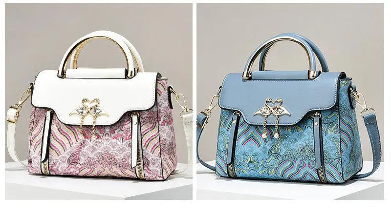 Luxury Designer Tote Bag - Bow Detail Shoulder Handbag