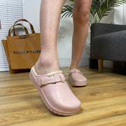 Women’s Winter Clogs Cotton-Lined Slip-On Garden Mules