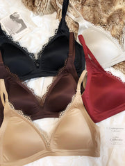 Seamless Push-Up Satin Bra | OWNLUXE