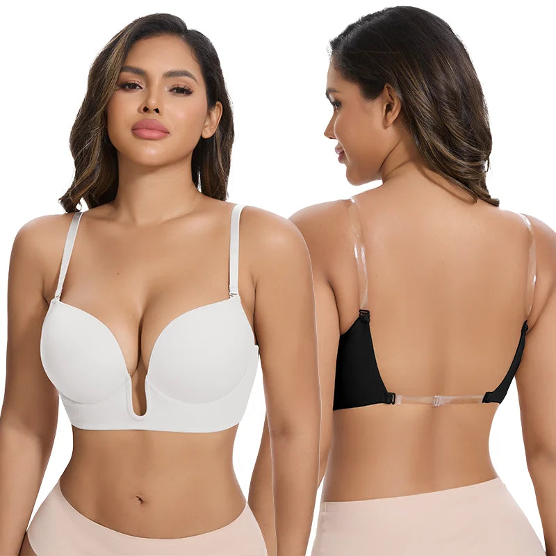Women's Push-Up Bra (White) | OWNLUXE