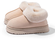 Women’s Plush Snow Boots – Faux Fur Winter Indoor Slippers