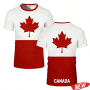 Canada Flag 3D Print T-Shirt – Quick-Dry Comfort | OWNLUXE